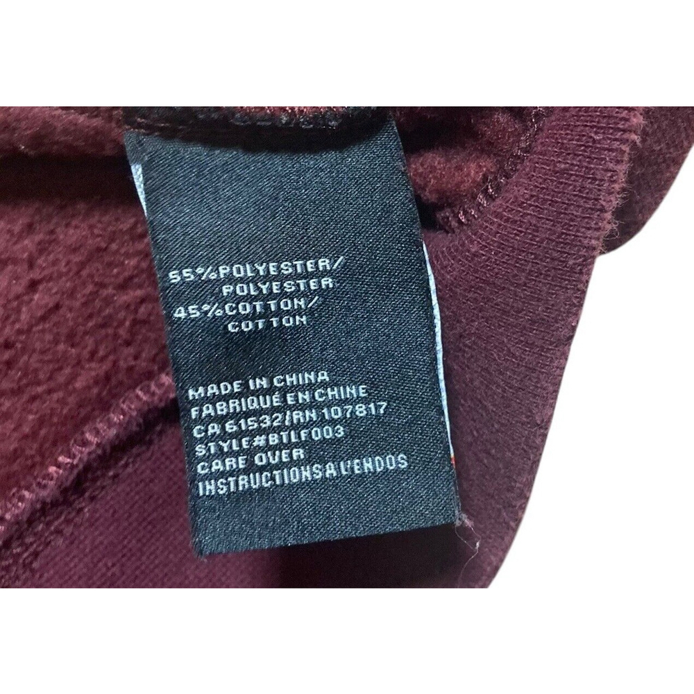 Brunette The Label Sweatshirt BLONDE Burgundy Crew Neck Sz. S/M - Picture 6 of 7